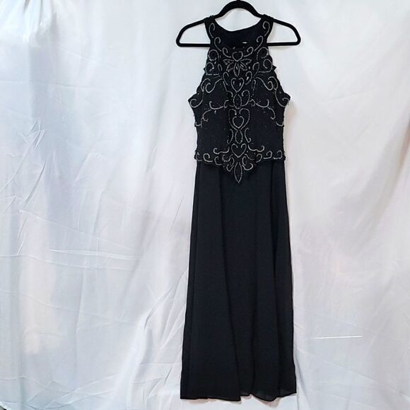 Vintage Beaded Long Prom/Blacktie Dress - Picture 1 of 11